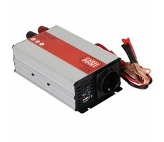 Carpoint Měnič napětí 12V DC na 230V 50Hz 600W AC - s připojením na autobaterii
