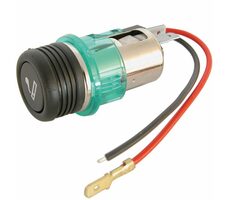 Carpoint Zapalovač do auta 12V vestavný - se zeleným podsvícením / plochý