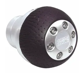 Carpoint Hlavice řadící páky aluminium (černá kůže) / univerzální
