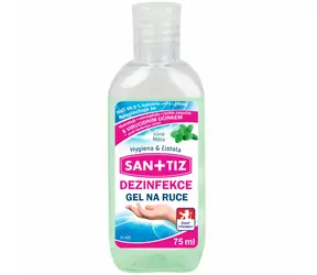 Sanitiz Dezinfekční gel na ruce - dezinfekce 75ml - parfém máta / obsahuje Aloe Vera