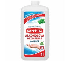 Sanitiz Alkoholová dezinfekce na ruce 1l - parfém máta / obsahuje Aloe Vera