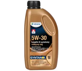 Velvana Syntetický motorový olej Syntanol 5W-30 Longlife III 1l