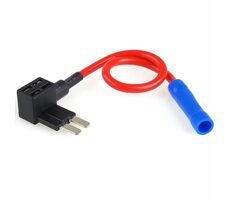 AMiO Držák nožové pojistky Micro2 s odbočkou / bypass 12V 20A - pro připojení dalších spotřebičů