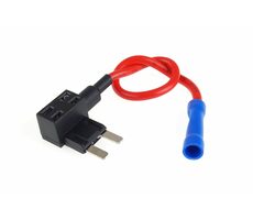 AMiO Držák nožové pojistky Mini s odbočkou / bypass 12V 20A - pro připojení dalších spotřebičů
