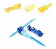 AMiO Kabelová odbočka žlutá / rychlospojka Typ-T / pro vodiče 4-6mm2 / 24A - sada 5ks 