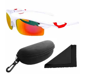 Polarized Brýle sluneční 174 - obroučky bílé - skla červeno-zlatá zrcadlová / polarizační skla 