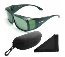 Polarized Brýle sluneční 202 - obroučky černé - skla tmavá / polarizační / pouzdro a utěrka