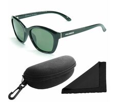 Polarized Brýle sluneční 206 - obroučky černé - skla tmavá / polarizační skla / pouzdro a utěrka