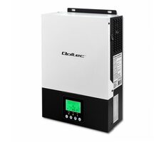Qoltec 53875 Solární nabíjecí stanice 13.5V černá - bílá / 2KVA / 1.5kW / 80A / LCD displej