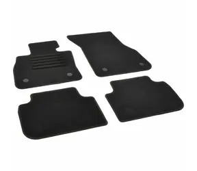Aroso Autokoberce textilní přesné černé / černé obšití - BMW 2er (Typ F44) Gran Coupe (2020-2023) 4-dvéřov