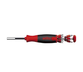 Wiha 38600 Magnetický šroubovák se zásobníkem nástavců LiftUp 25 / 12 nástavců / 1/4"