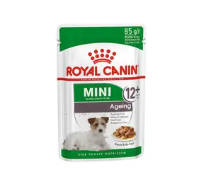 Royal Canin Mini Ageing 12+ 12 x 85 g / Kapsičky pro psy / starší psy malých plemen (od 1 do 10 kg) / starší 12 let.