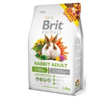 Brit Animals Rabbit Adult Complete 1.5 kg / Superprémiové kompletní krmivo pro dospělé králíky (20 týdnů – 4 roky).