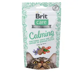 Brit Care Cat Snack Calming 50 g / Poloměkký funkční pamlsek