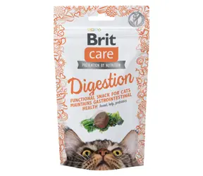 Brit Care Cat Snack Digestion 50 g / Poloměkký funkční pamlsek