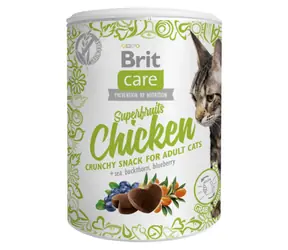 Brit Care Cat Snack Superfruits Chicken 100 g / Pamlsek s přidanými "Superfruits" bez obsahu obilovin pro sterilizované 