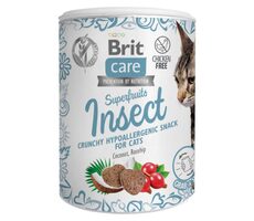 Brit Care Cat Snack Superfruits Insect 100 g / Pamlsek s přidanými "Superfruits" / pro kočky s potravinovou intolerancí