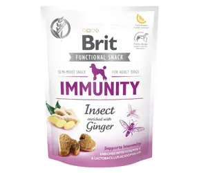 Brit Care Dog Functional Snack Immunity Insect 150 g / Funkční poloměkké pamlsky pro psy