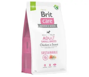 Brit Care Dog Sustainable Adult Small Breed Chicken & Insect 7 kg / Kompletní krmivo pro psy / malá plemena (1-10kg)