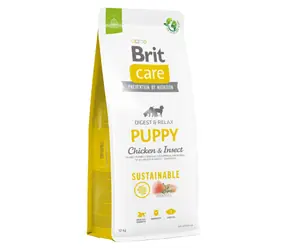Brit Care Dog Sustainable Puppy Chicken & Insect 12 kg / Kompletní krmivo pro psy / 4 týdny – 12 měsíců