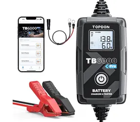 TOPDON nabíječka a tester autobaterie / startovací kabely 