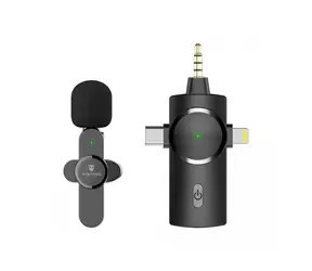 Viking bezdrátový mikrofon s klipem M360 / konektor USB-C/Lightning/3.5mm Jack / 20Hz-20000Hz