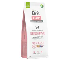 Brit Care Dog Sustainable Sensitive Insect & Fish 12 kg / Kompletní krmivo pro psy / pro citlivé psy a psy s intolerancí