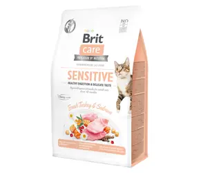 Brit Care Cat Grain-Free Sensitive Healthy Digestion & Delicate Taste 400 g / Kočky s citlivým trávením