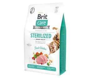 Brit Care Cat Grain-Free Sterilized Urinary Health 2 kg / Kompletní krmivo pro dospělé a sterilizované kočky 