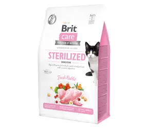 Brit Care Cat Grain-Free Sterilized Urinary Health 400 g / Kompletní krmivo pro dospělé a sterilizované kočky 