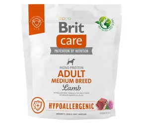 Brit Care Dog Hypoallergenic Adult Medium Breed 1 kg / Kompletní krmivo pro psy / Hypoalergenní / 10 – 25 kg