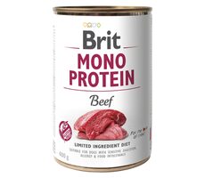 Brit Mono Protein Beef 400 g  / Konzerva pro psy / 100% čistý hovězí protein
