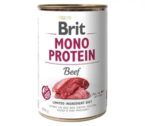 Brit Mono Protein Beef 400 g  / Konzerva pro psy / 100% čistý hovězí protein