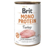 Brit Mono Protein Turkey 400 g  / Konzerva pro psy / 100% čistý krůtí protein