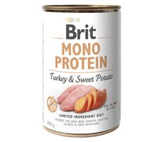 Brit Mono Protein Turkey & Sweet Potato 400 g / Konzerva pro psy / 100% čistý krůtí protein