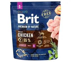 Brit Premium by Nature Junior S 1 kg / Kompletní krmivo pro psy / pro mladé psy (1-12 měsíců) / 1-10 kg 