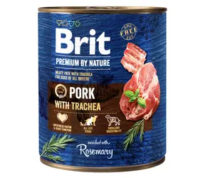 Brit Premium by Nature Pork with Trachea 800 g / Konzerva pro psy / Masové paté s tracheou pro psy