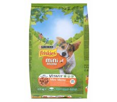 Purina Friskies mini menu - kuře a obilí / granule pro dospělé malé psy / 1.5 kg