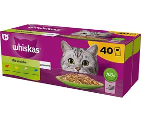 Whiskas Adult mix výběr v želé 40 x 85 g / Kapsičky pro kočky