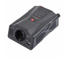Technaxx TE24 Měnič napětí / 300W / vstup 12V DC / 1x 230V / 2x USB