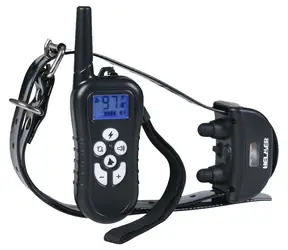 HELMER TC 21 černá / Elektronický výcvikový obojek pro psy / dosah 500m / obvod 65 cm / IP67