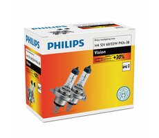 Philips H4 Vision 12V 60/55W 2 ks / Autožárovka / patice P43t-38
