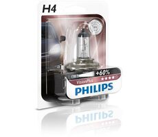 Philips H4 VisionPlus 12V 60/55W 1 ks / Autožárovka / patice P43t-38