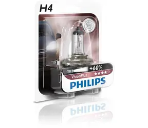 Philips H4 VisionPlus 12V 60/55W 1 ks / Autožárovka / patice P43t-38