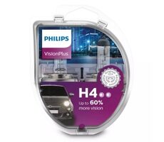 Philips H4 VisionPlus 12V 60/55W 2 ks / Autožárovka / patice P43t-38
