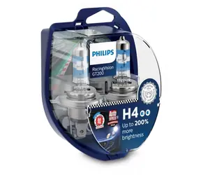 Philips H4 RacingVision GT200 12V 60/55W 2 ks / Autožárovka / patice P43t-38