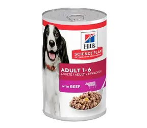 Hill's Science Plan Canine Adult Beef 370 g / konzerva pro psy / s hovězím masem / pro dospělé 1- 6 let