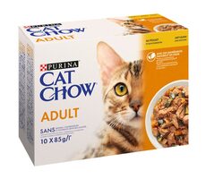 Purina Cat Chow Chicken Adult 10x 85 g / kapsičky pro kočky / s kuřecím masem