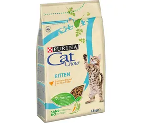Purina Cat Chow Kitten 1.5 kg / Krmivo kočky / s kuřecím masem / vhodné prro koťata