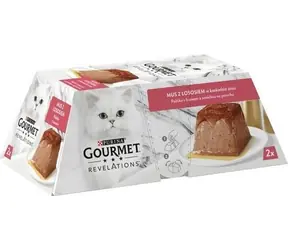 Purina Gourmet Revelations Salmon 2x 57 g / kapsičky pro kočky / s lososem